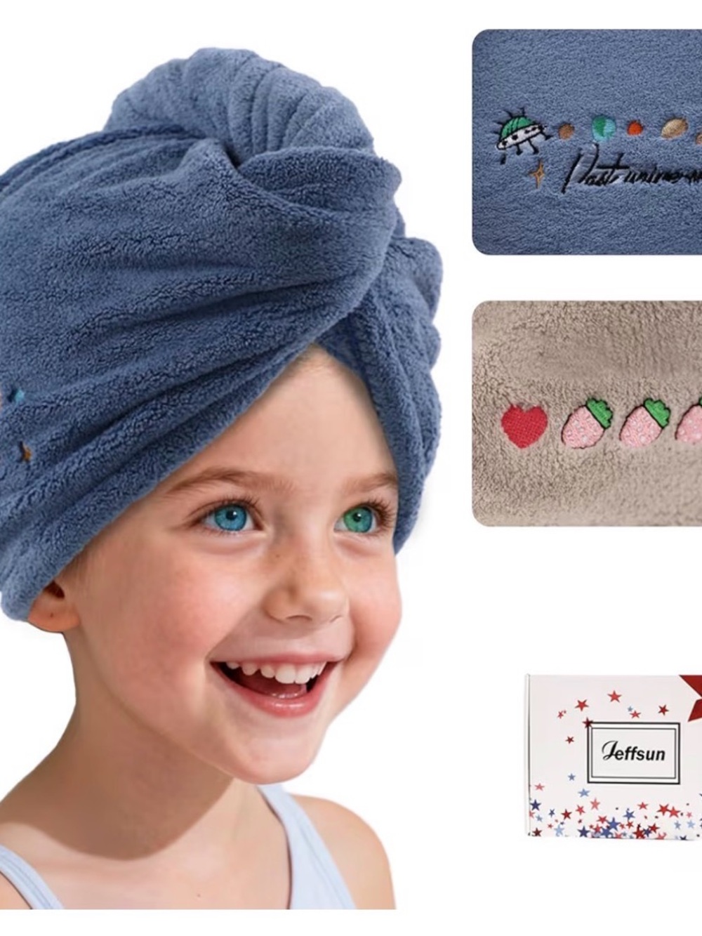Jeffsun Microfiber Hair Towel Wrap